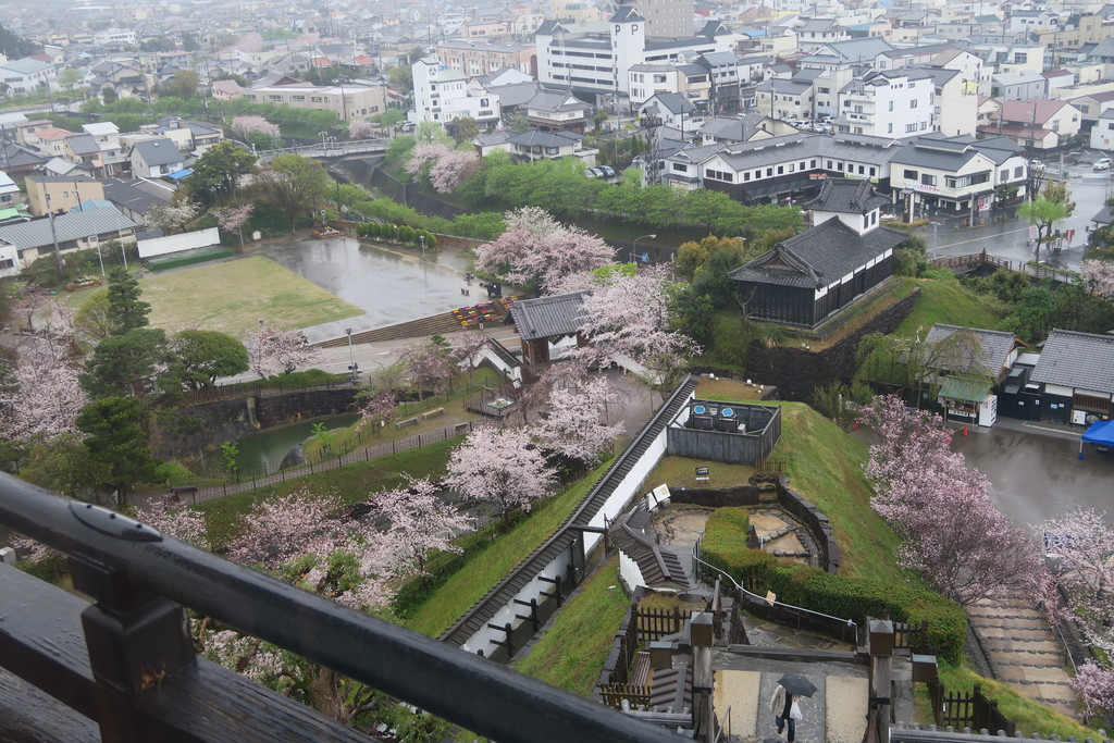 vista di kakegawa dal castello